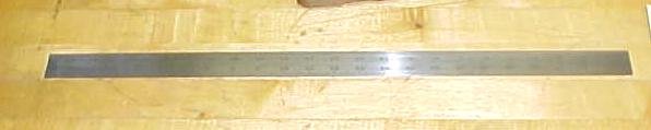 Starrett 11/32 Shrink inch Steel Rule 24
