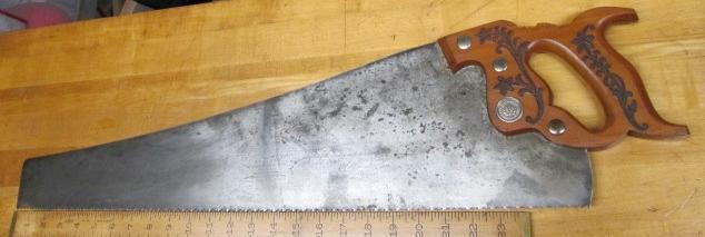 E.C. Atkins Rip Hand Rip Saw 5-1/2 TPI Patent 1887