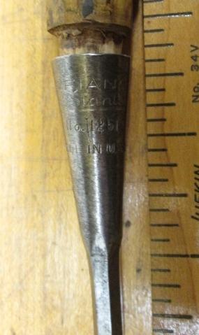 Stanley Socket Butt Chisel 1/4 inch Defiance No. 1251