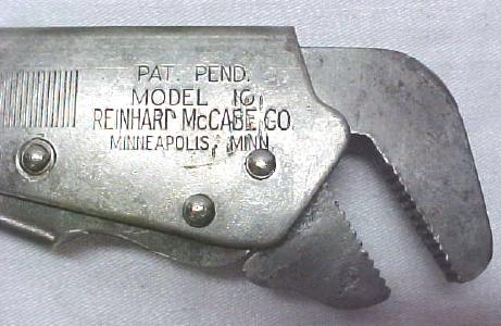 Reinhart McCabe Co. Lever Wrench Vice Grip Style