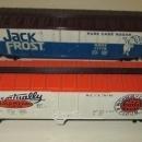 Train Cars HO Scale Jack Frost & Gold Metal (2) Box Cars