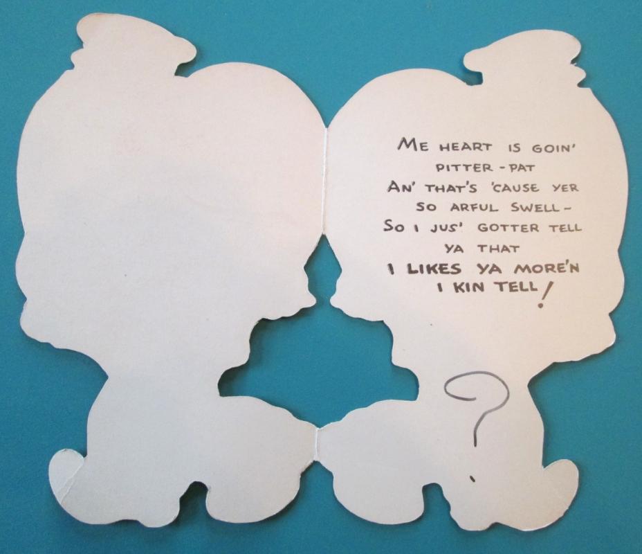 Popeye Valentines Card 1929 Hallmark USA