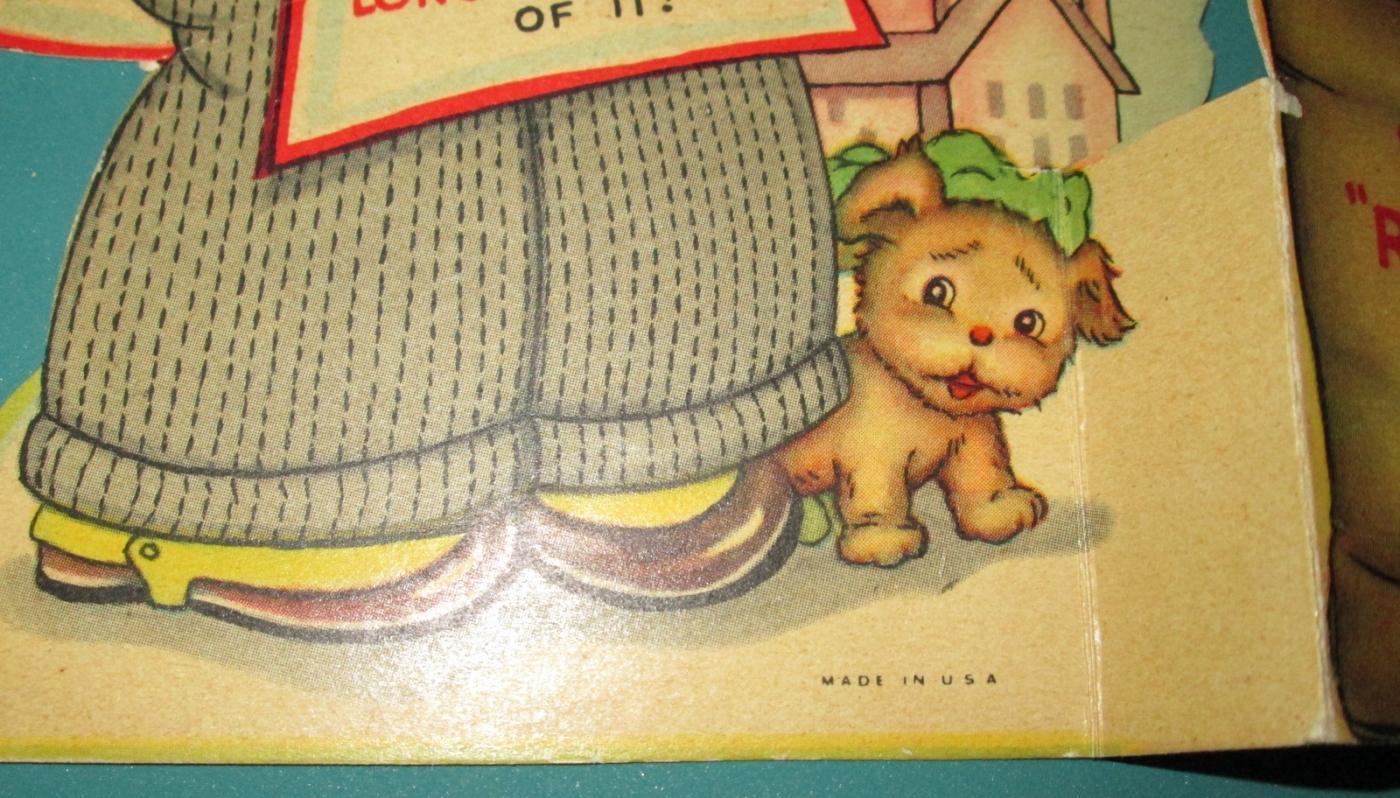 Wimpy Valentines Card 1940 USA