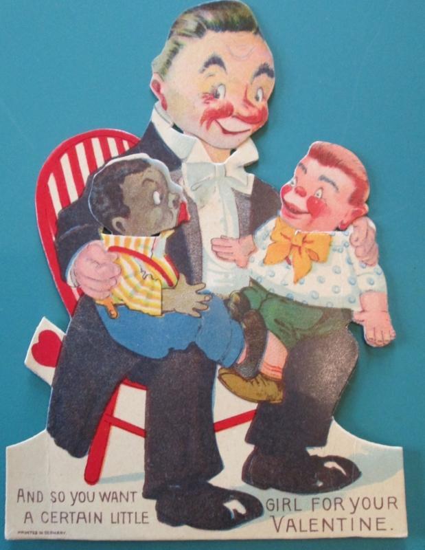 Ventriloquist Valentines Card 1930's Germany