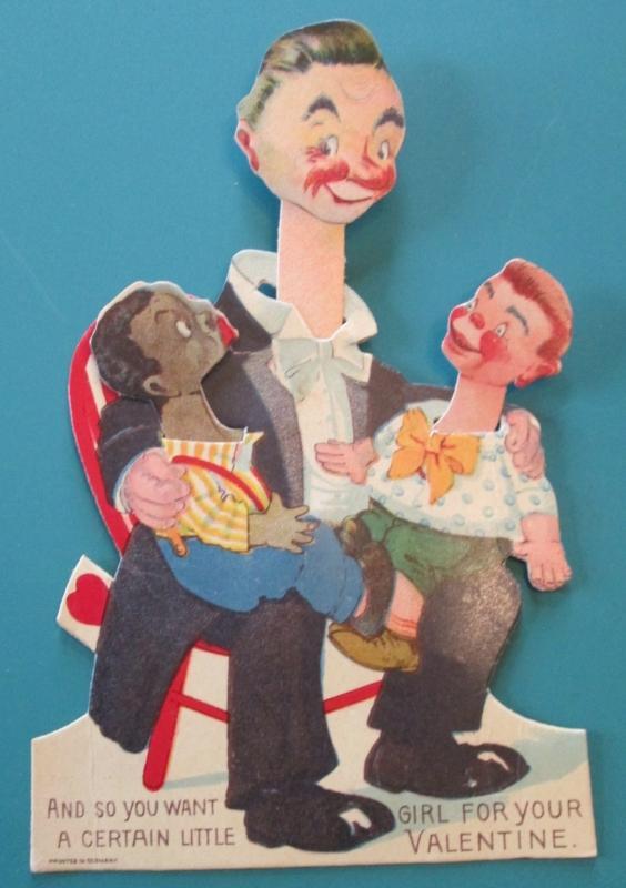 Ventriloquist Valentines Card 1930's Germany