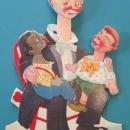 Ventriloquist Valentines Card 1930's Germany