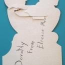 Coffee Girl Valentines Card 1930's Mechanical Sugar