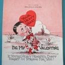 Heavy Heart Valentines Card 1930's Boy Holding Heart