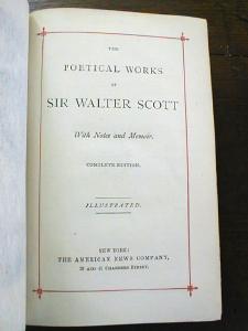 Sir Walter Scott Poetical Works 1800's