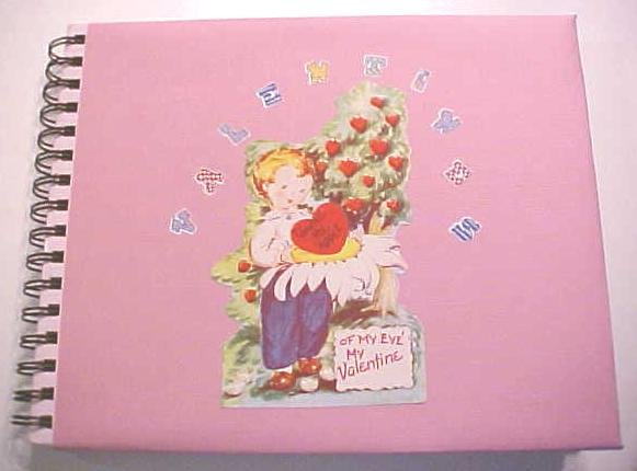Valentines Card Collection 1940-50's 94 Pc + Decorated Album