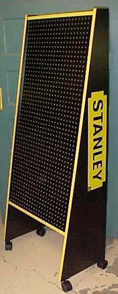 Stanley Free Standing Store Display w/Casters New