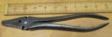 Cronk Pliers Wire Cutters Antique 10 inch