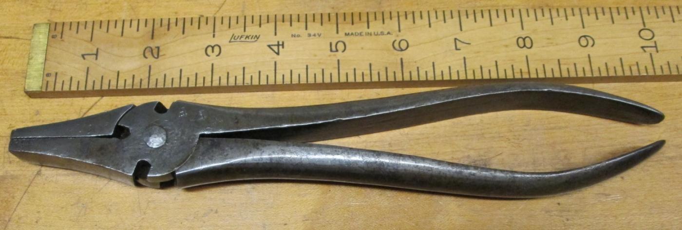 Cronk Pliers Wire Cutters Antique 10 inch