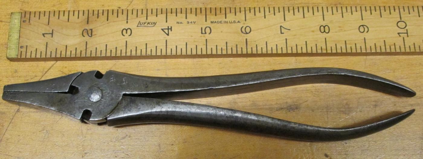 Cronk Pliers Wire Cutters Antique 10 inch