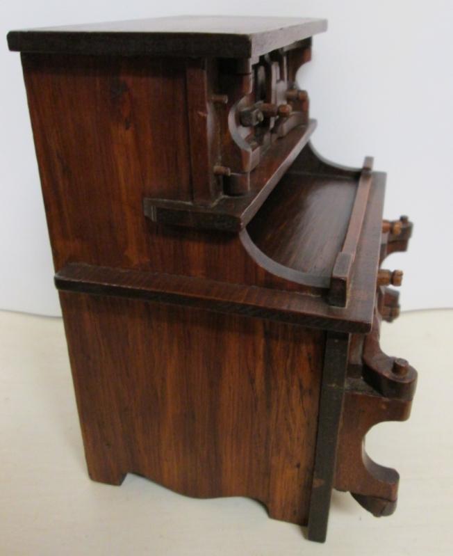 Folk Art Bakers Cabinet Miniature Wood Medium Doll Size
