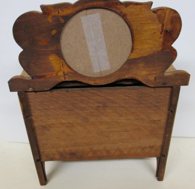 Folk Art Wash Stand Miniature Wood Large Doll Size