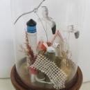 Music Box Lighthouse w/Flying Seagulls Under Glass