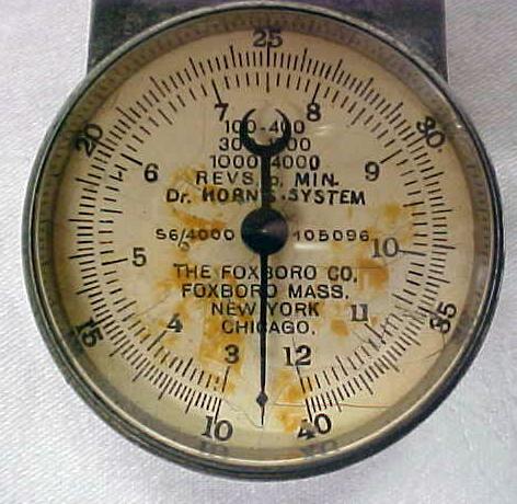 Foxboro RPM Tachometer / Speed Indicator