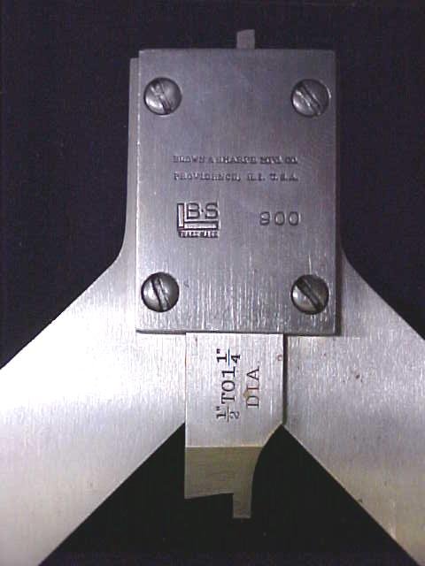 Brown & Sharpe No. 900 Cutter Clearance Gauge