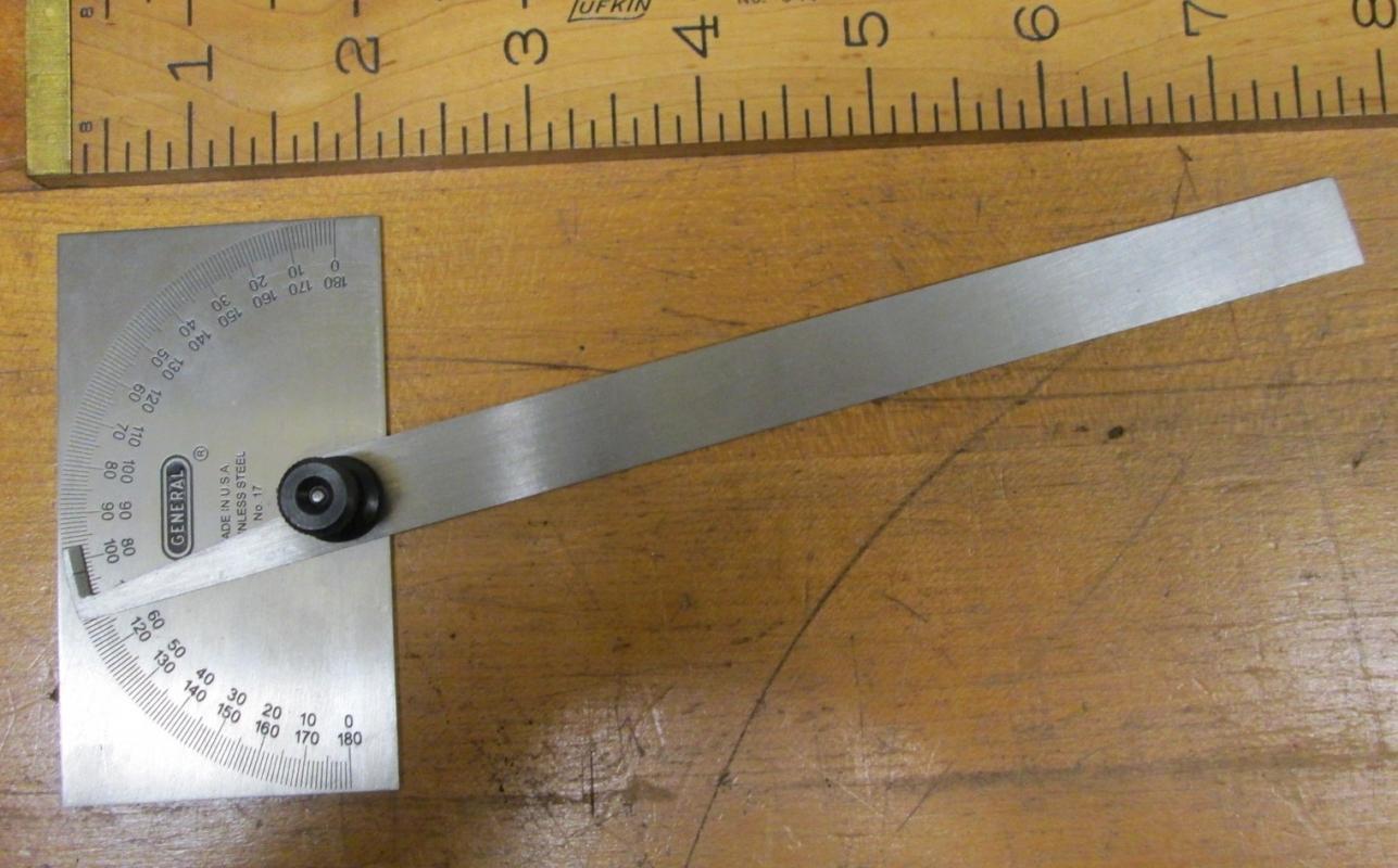 General Hardware Protractor No. 17 Stainless Steel
