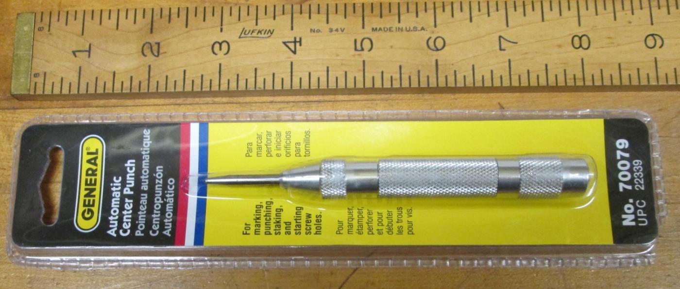Automatic Center Punch General No. 70079 Aluminum