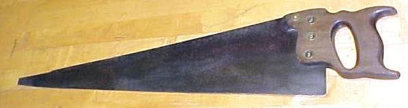 Disston Early Arc Hand Stamp Logo Hand Saw 26 Inch