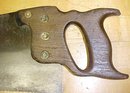 Disston Early Arc Hand Stamp Logo Hand Saw 26 Inch