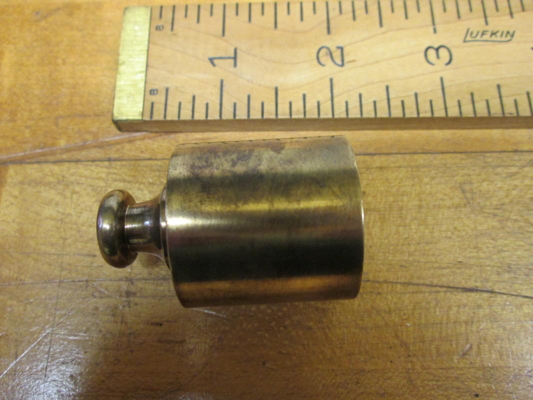 C Schlieper Scale Weight Brass 2 ons
