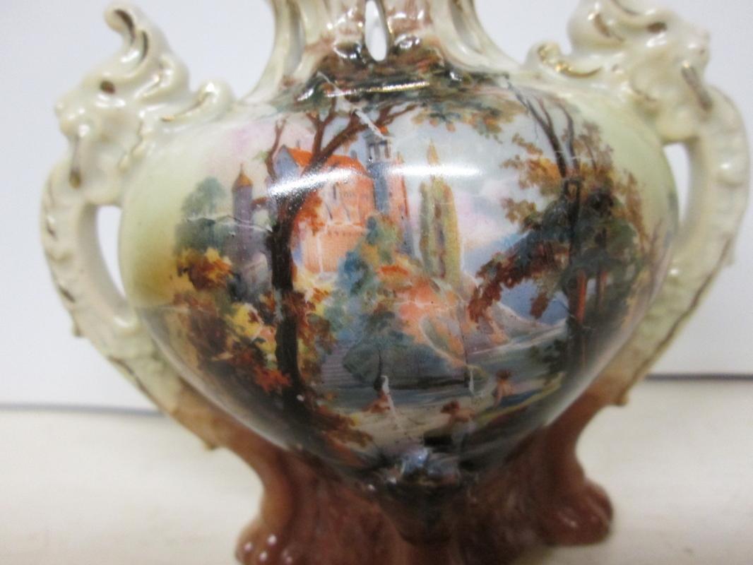 Royal Bayreuth Handle Vase 1902+ Bathing Beauties