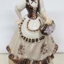 Porcelien Music Box Lady w/ Long Dress