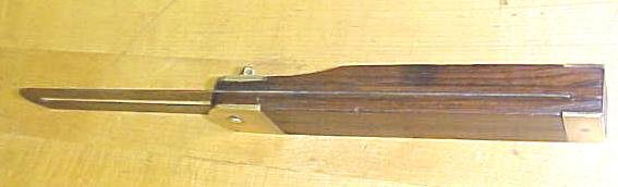 Antique Rosewood Brass T Bevel Gauge 10 Inch