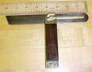 Antique Rosewood Brass T Bevel Gauge 8 Inch