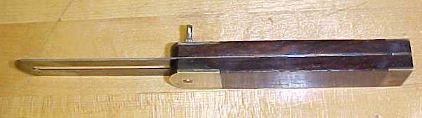 Antique Rosewood Brass T Bevel Gauge 8 Inch