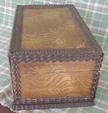 Wood Box Folk Art Solid Cherry Oak