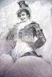 Spanish Lady Carmen Print 1892 Ornate Frame