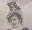 Spanish Lady Carmen Print 1892 Ornate Frame