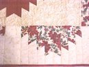 Christmas Tree Quilt Wall Hanging Holly Poinsettias 41x41