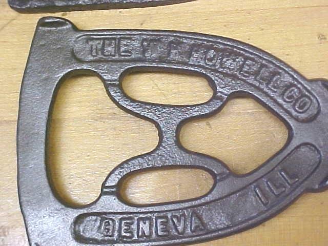 Antique Sadiron & Trivet W H Howell 1800's Flat Iron
