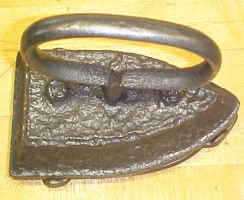 Antique Sadiron & Trivet W H Howell 1800's Flat Iron