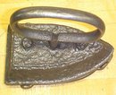 Antique Sadiron & Trivet W H Howell 1800's Flat Iron