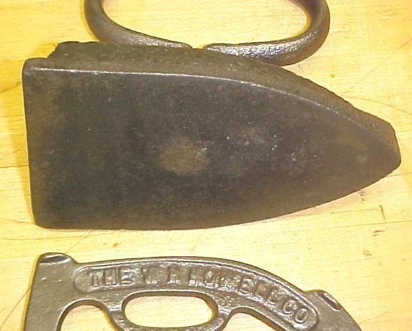 Antique Sadiron & Trivet W H Howell 1800's Flat Iron