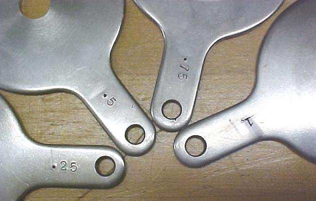 Gas Line Flow Constricting Gauge /s Set of 4
