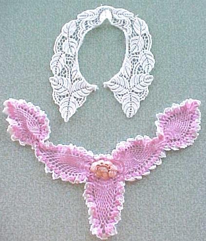 Vintage Lace Collars Crochet Lace 2PC