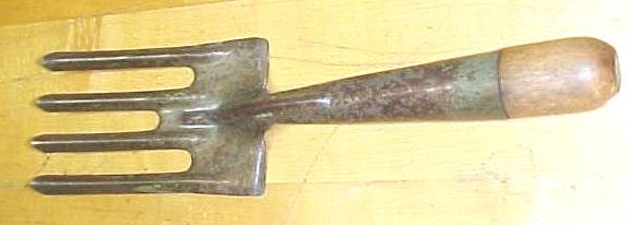 Antique Garden Hand Tool Fork Claw Cultivator