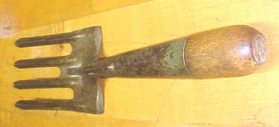 Antique Garden Hand Tool Fork Claw Cultivator