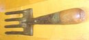 Antique Garden Hand Tool Fork Claw Cultivator