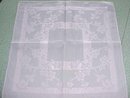 Damask Tablecloth Gray Pink 60 x 96 + 12 Napkins
