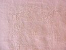 Peach Linen Tablecloth 56 x 75 Vintage