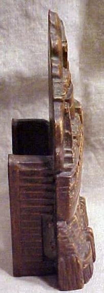 Syroco Wood Brush Holder Ocean Liner
