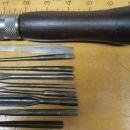Rollis Chisel Screwdriver Tool Handle Set Rosewood